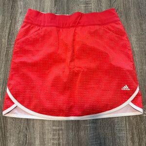 Adidas Red Skater Mini Skirt Athletic